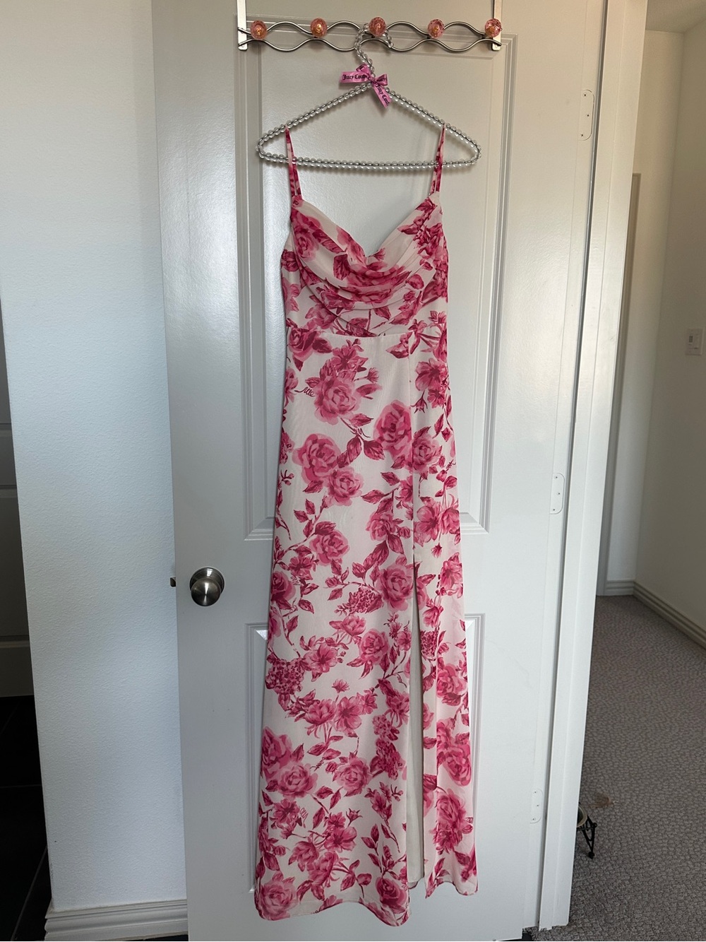Revelry Bridesmaid Dress in Hot Pink Garden